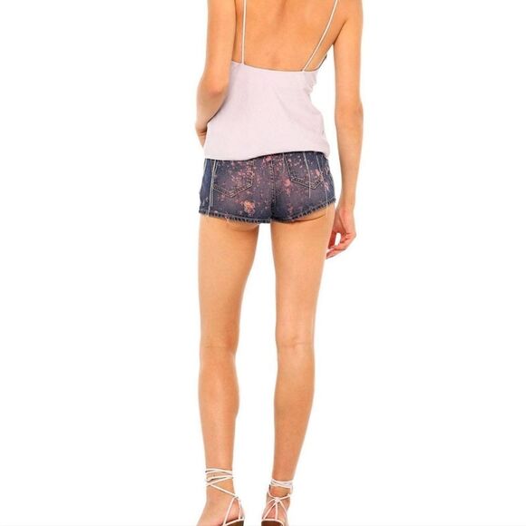 AMEN COUTURE Chain tessle Hot Denim Shorts size 40 4 S - Picture 4 of 9